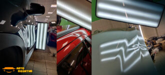 Беспокрасочное удаление вмятин на автомобиле